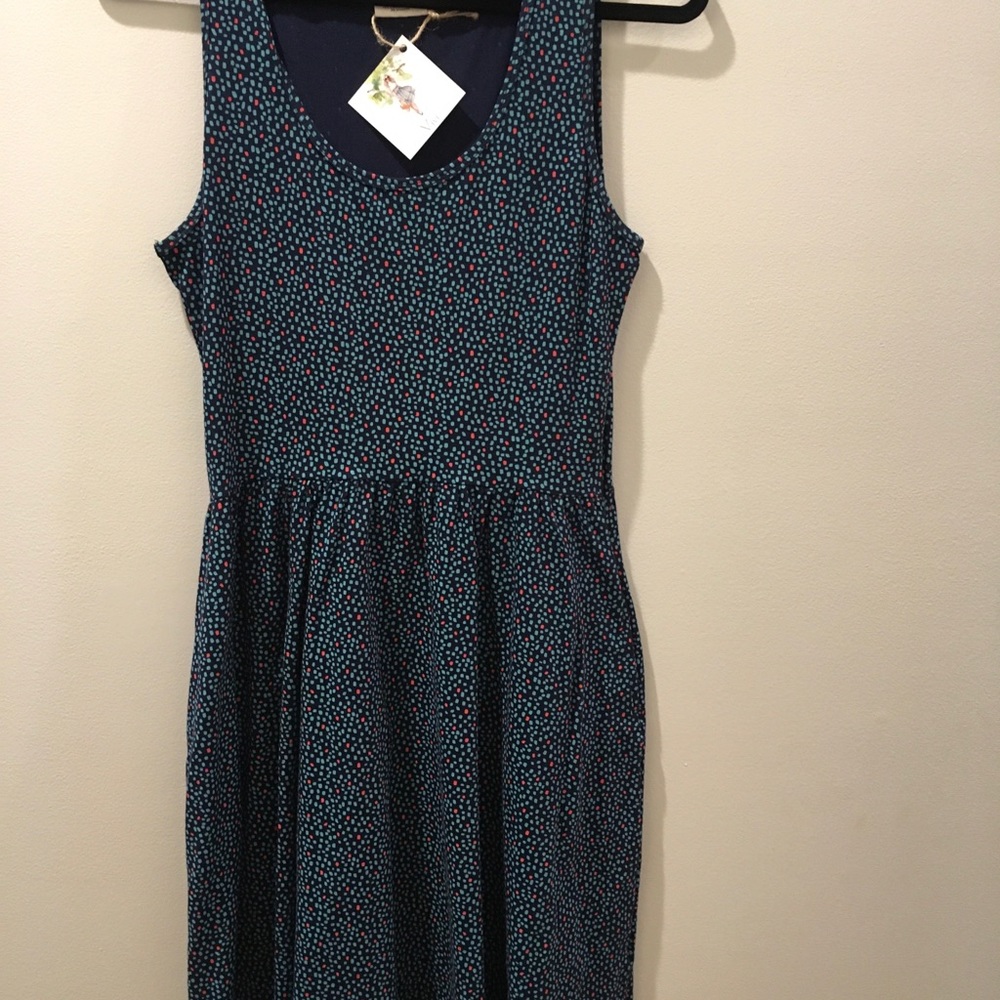 Knit dress , sleeveless